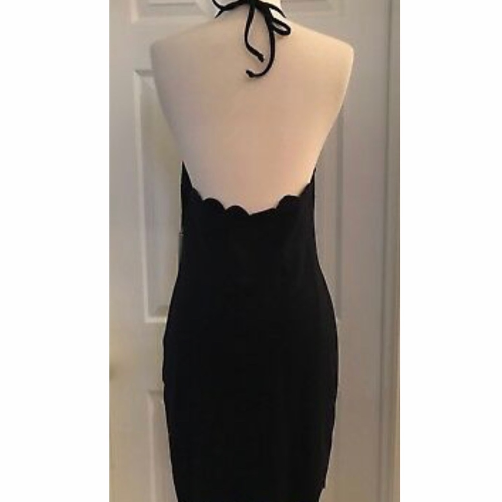 MARYSIA MOTT SCALLOPED MINI DRESS SIZE L INDIGO - Picture 4 of 5